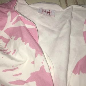 il gufo wrap pink dress